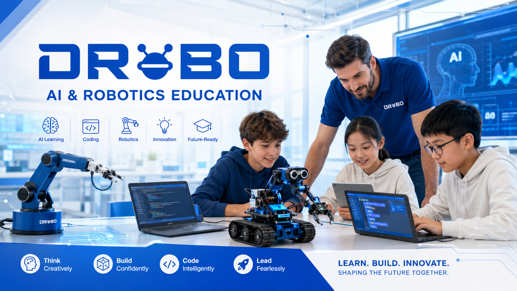 Drobo Education Strengthens Practical Learning in Robotics, Coding and Artificial Intelligence.